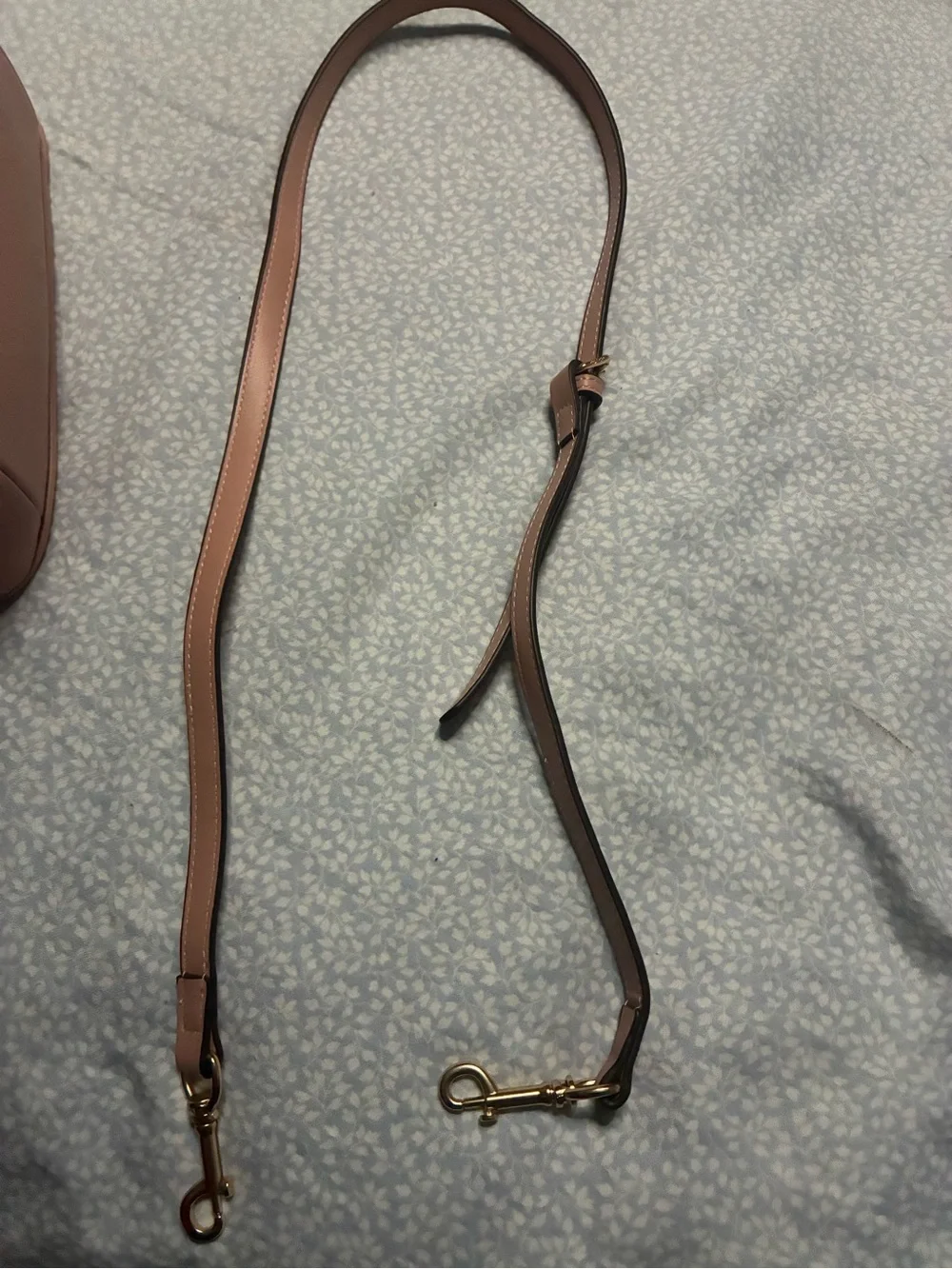 Coach Pastel Pink Signature Canvas Shoulder Bag with Gold Hardware
